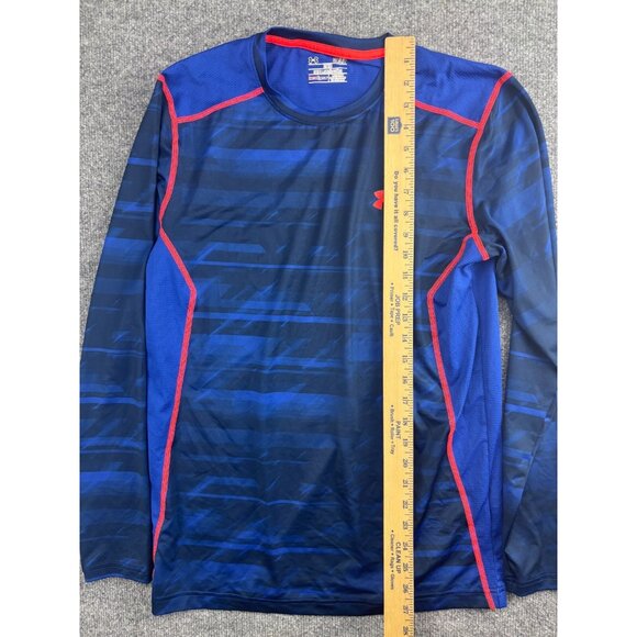 Under Armour UA Raid Long Sleeve T-Shirt Men’s Large Electric Blue Athletic Run - Picture 3 of 9